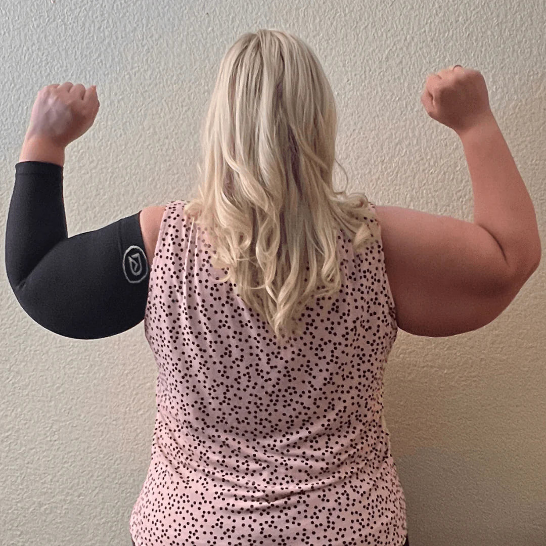 Plus Size Arm Compression Sleeves 20–30 Mmhg