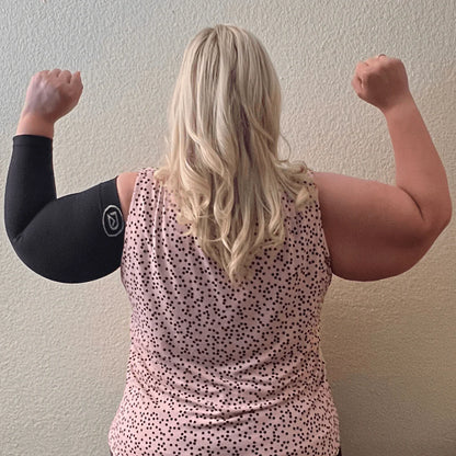 Plus Size Arm Compression Sleeves 20–30 Mmhg