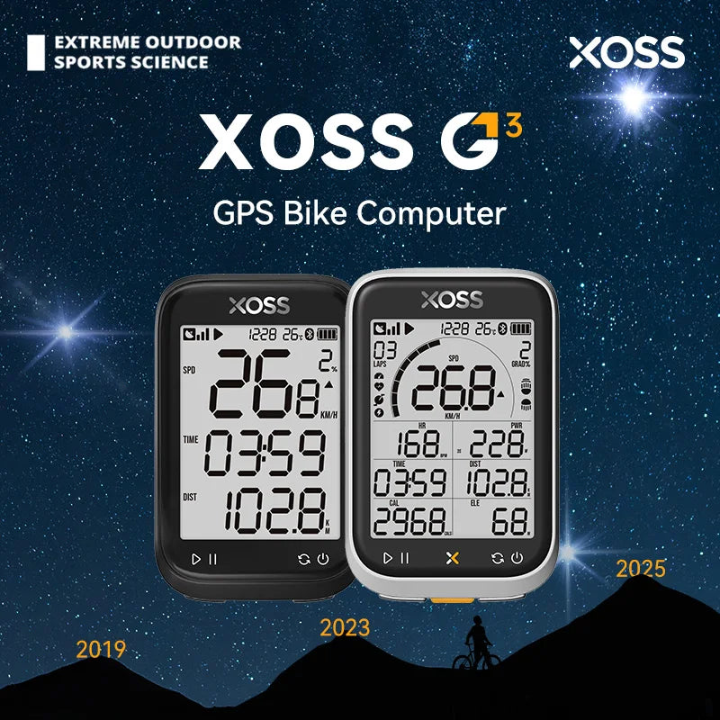 G3/G3+ GPS Bike Computer G/G+ Gen.3 Power Meter Cadence Speed Bicycle Odometer G3 plus Waterproof Lights Connection Cycling