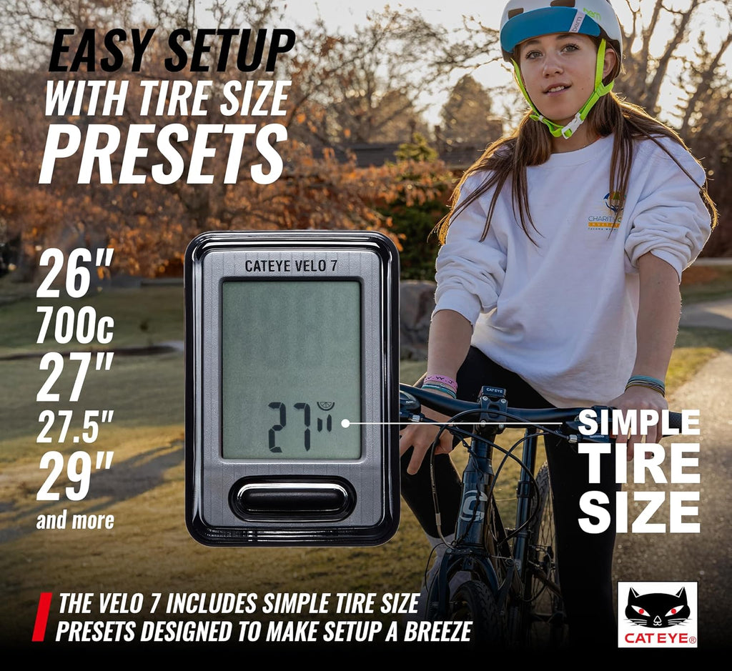 Wired Bike Computer | Entry-Level Speedometer and Odometer, Perfect for Beginner Cyclists, Auto Start/Stop, Easy Setup for Road, MTB, Gravel Bikes