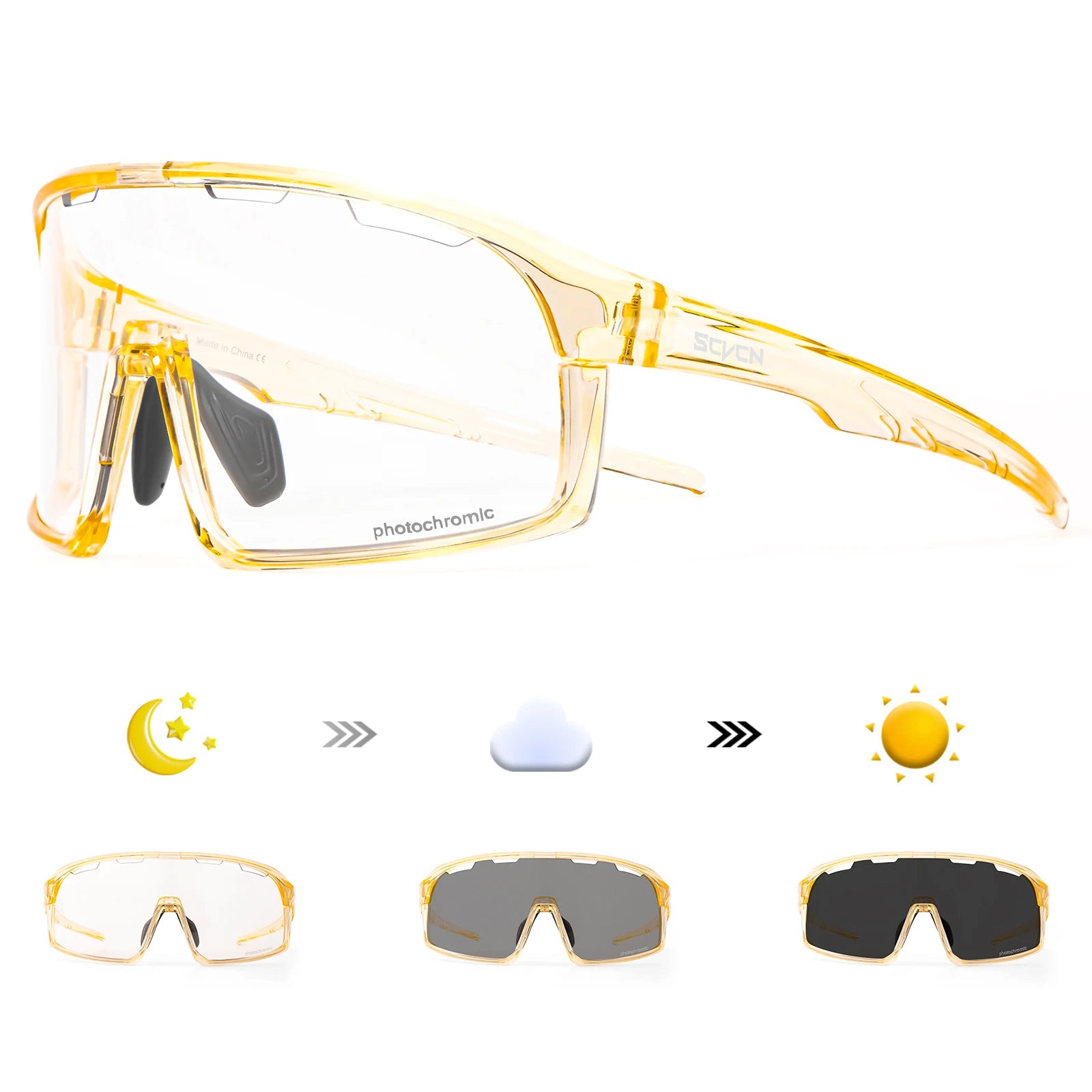 Photochromic Cycling Glasses Outdoor Sports Running Sunglasses Women UV400 Bicycle Goggles Men MBT Cycling Sunglasses