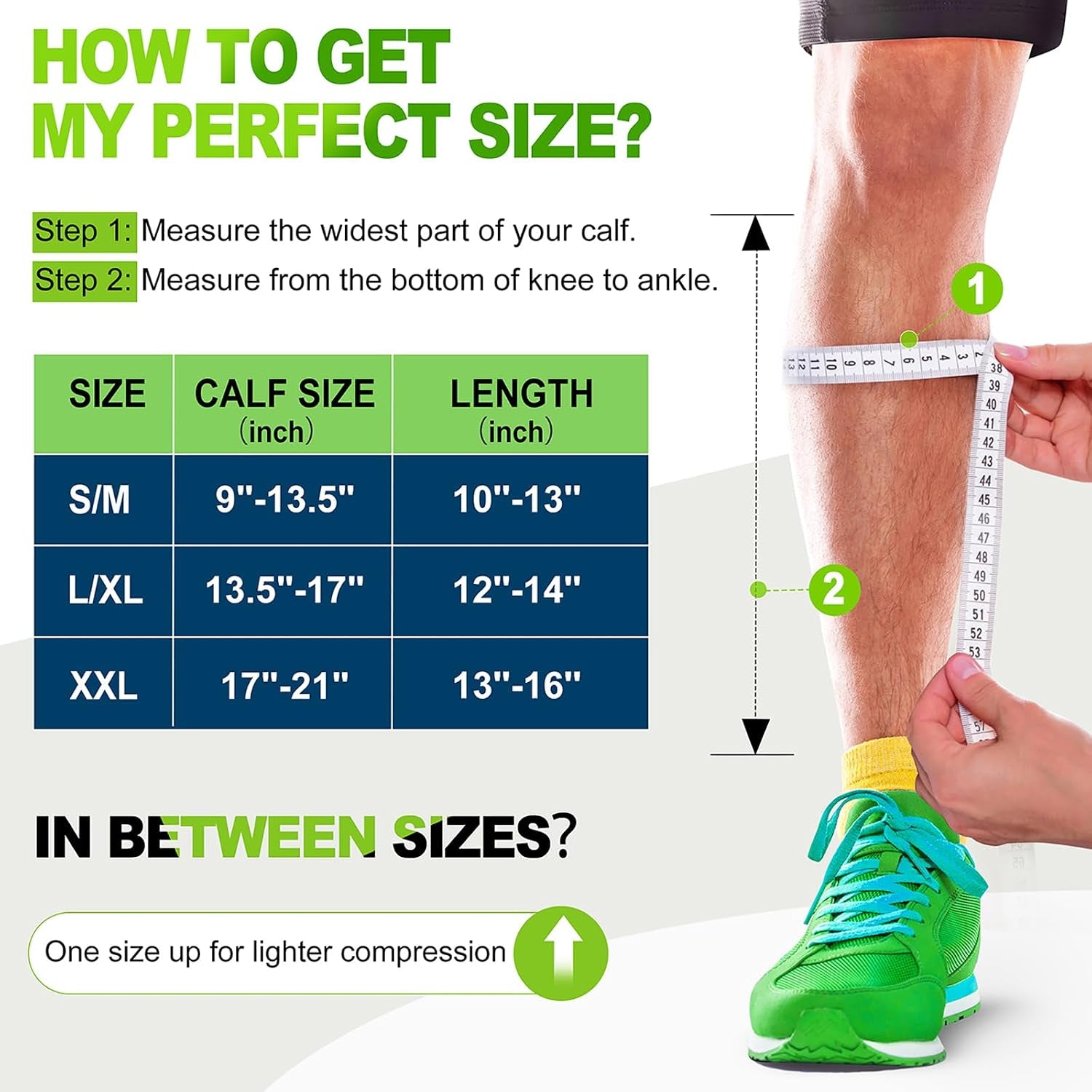 Compression Calf Sleeves (20-30Mmhg) for Men & Women Perfect Option to Compression Socks for Running Travel Nursing