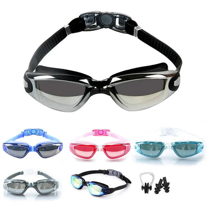 Swimming Goggles for Men &amp; Women – Anti-Fog UV Protection, Waterproof, Adjustable Silicone Swim Goggles for Adults &amp; Kids