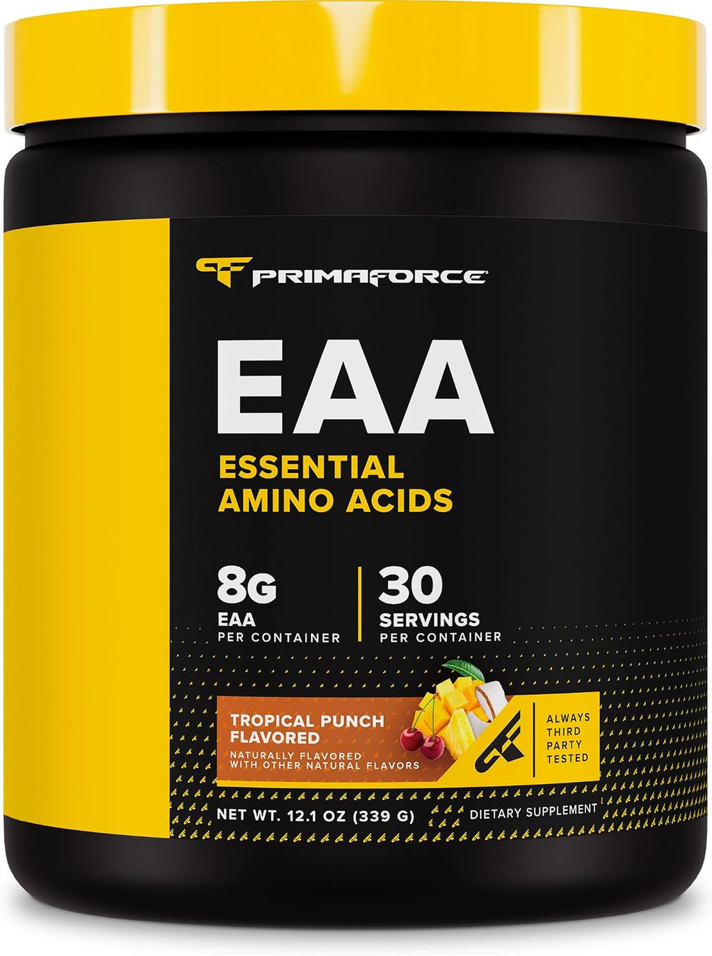 EAA Powder (Tropical Punch) 30 Servings, Gluten Free | Essential Amino Acids for Pre/Intra Workout and Recovery, Gmo-Free