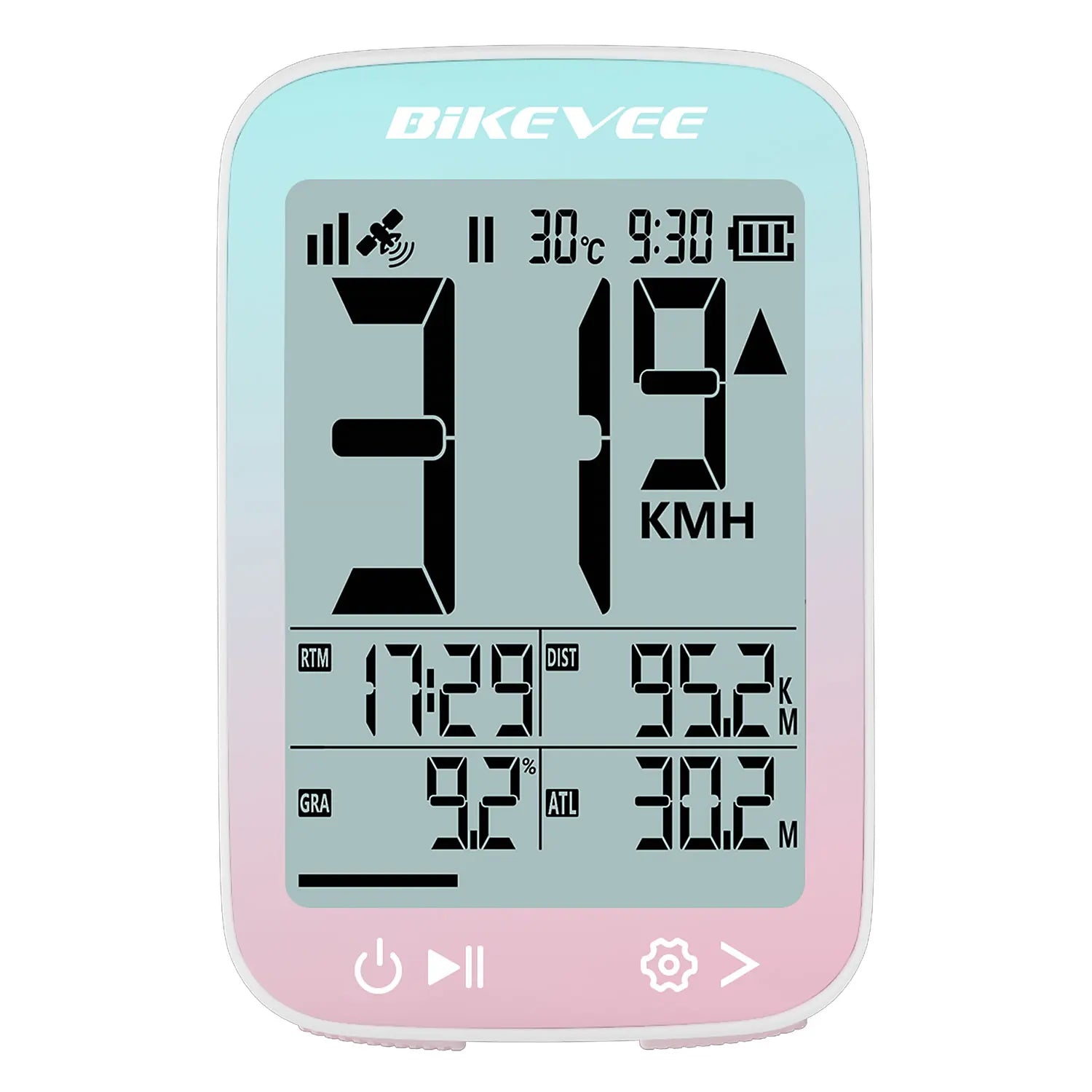 Bike Computer Wireless GPS Bicycle Odometer MPH KM/H Bike Speedometer Cycling Odometer Tracker LCD Display with Backlight