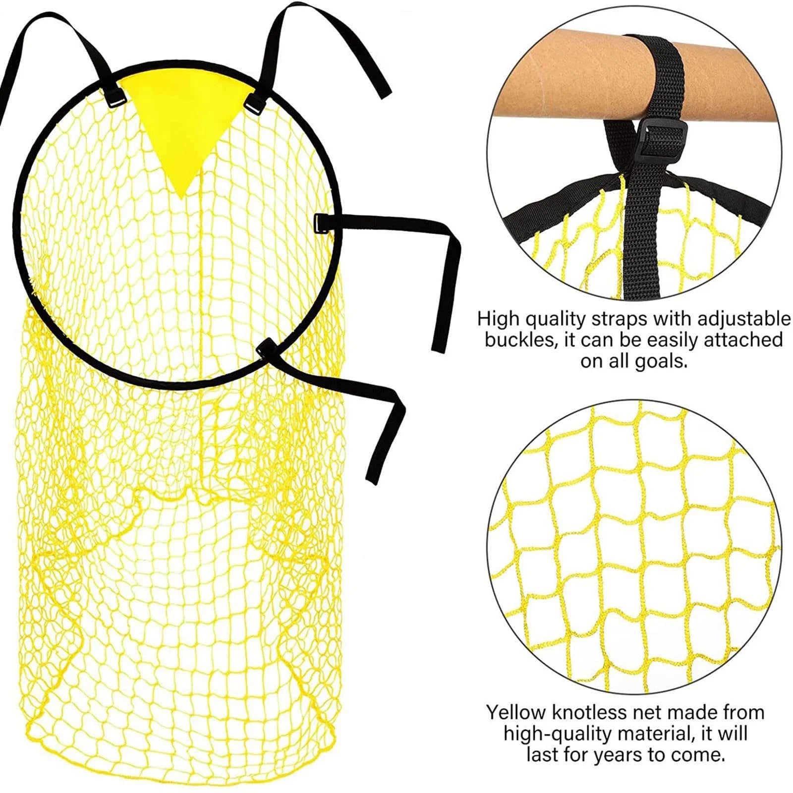Soccer Top Bins Net,Football Goal Net,Easy Attach,Adjustable,For Kid,Training,Improve Shoot Accuracy,Foldable,Visible Score,No Shifting