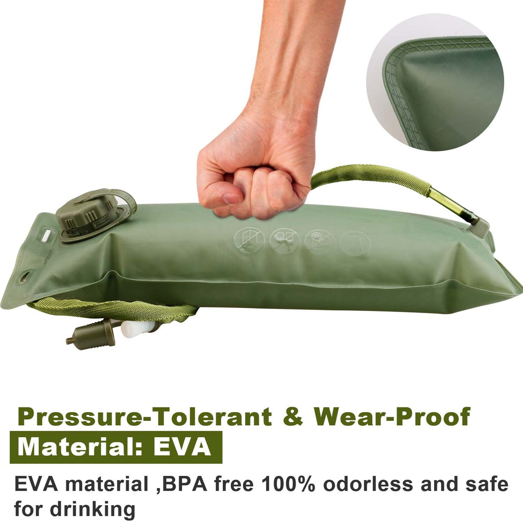 Cycling Hydration Bladder - 3L Leakproof Water Bag for Backpacks (BPA Free) USA