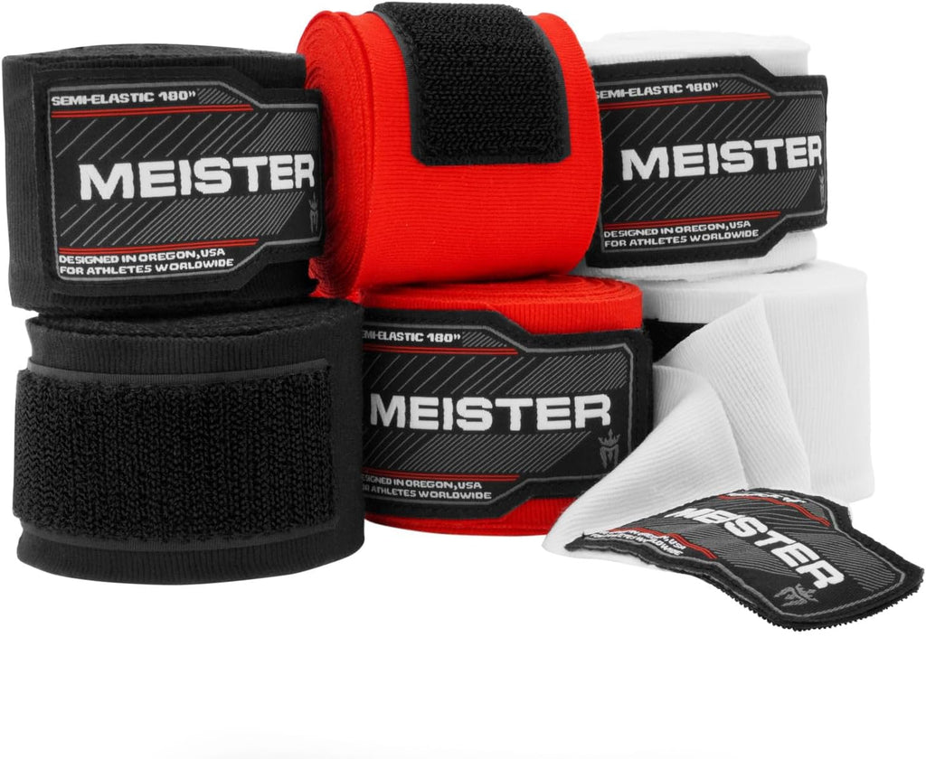 Adult 180" Hand Wraps for MMA & Boxing - 3 Pairs Pack