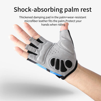Half Finger Cycling Gloves Summer Bicycle Gloves Shock-Absorption Breathable Mountain Bike MTB Gloves Cycling Accessories