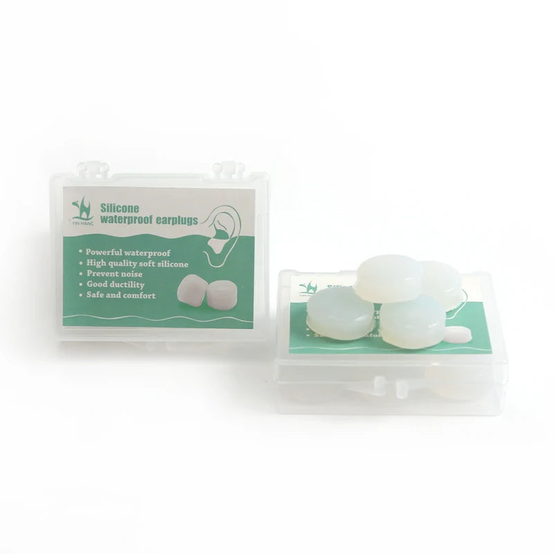 Anti Noise Silicone Earplugs Waterproof Swimming Ear Plugs for Sleeping Diving Surf Soft Comfort Natation Swimming Ear Protector