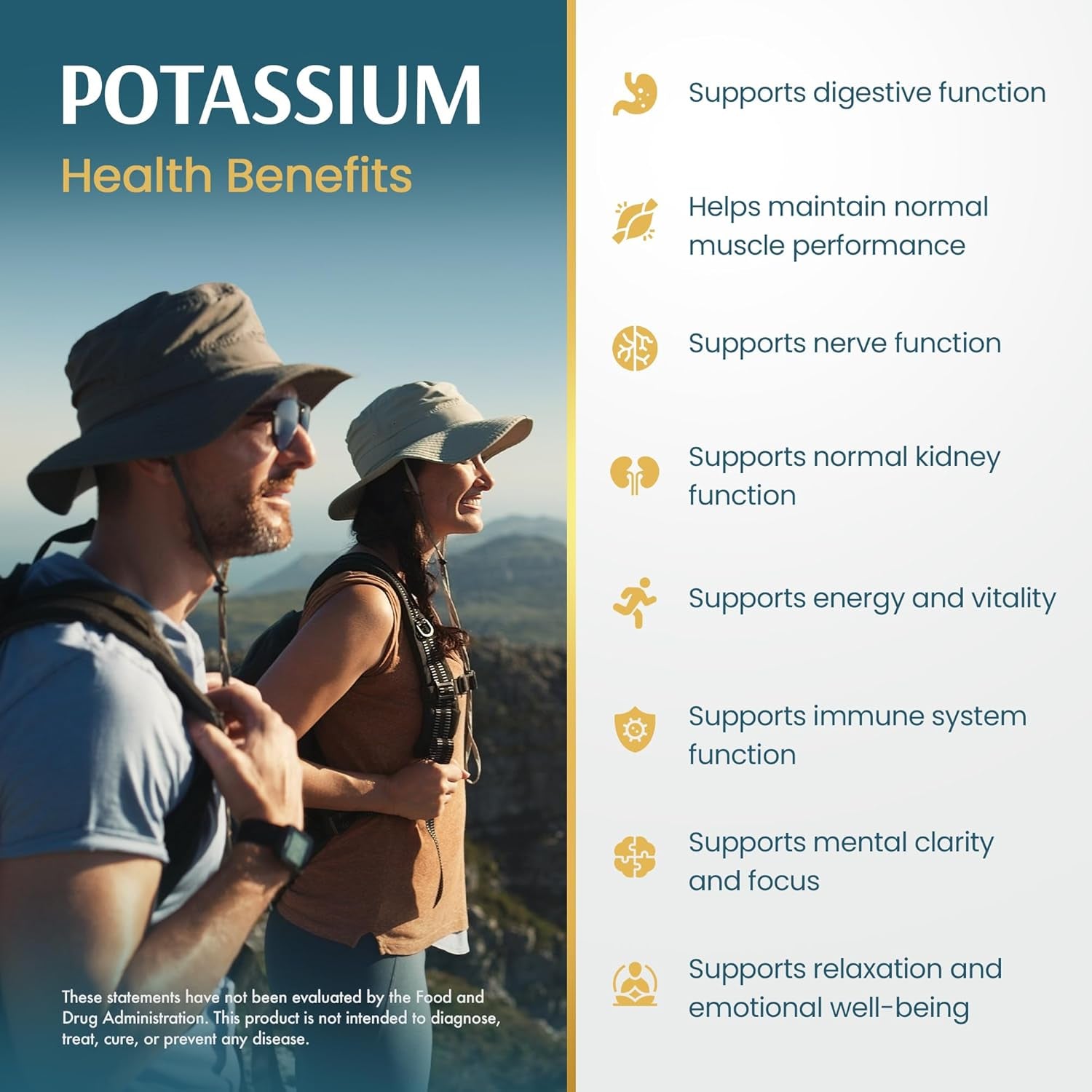 Potassium Citrate Capsules Helps Electrolyte Balance 500 Mg | Supplements for Electrolyte Balance, Muscle & Heart Health - Vegan, Non-Gmo, Gluten Free - 500 Mg, 120 Count