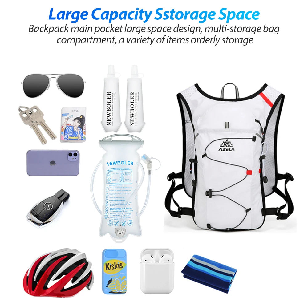 Breathable Hydration Vest Trail Running Backpacks Lightweight Cycling Run Jogging Marathon Backpack Riding Climbing Bag