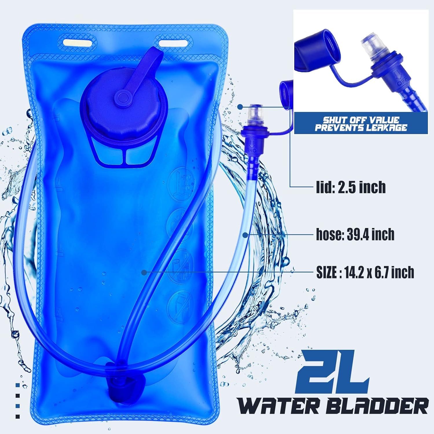 2 Pack Hydration Backpack Pack with 2L Water Bladder, Hiking Backpack with Hydration Bladder Water Rucksack Backpack Bladder Bag Cycling Bicycle Bike/Hiking Climbing Pouch