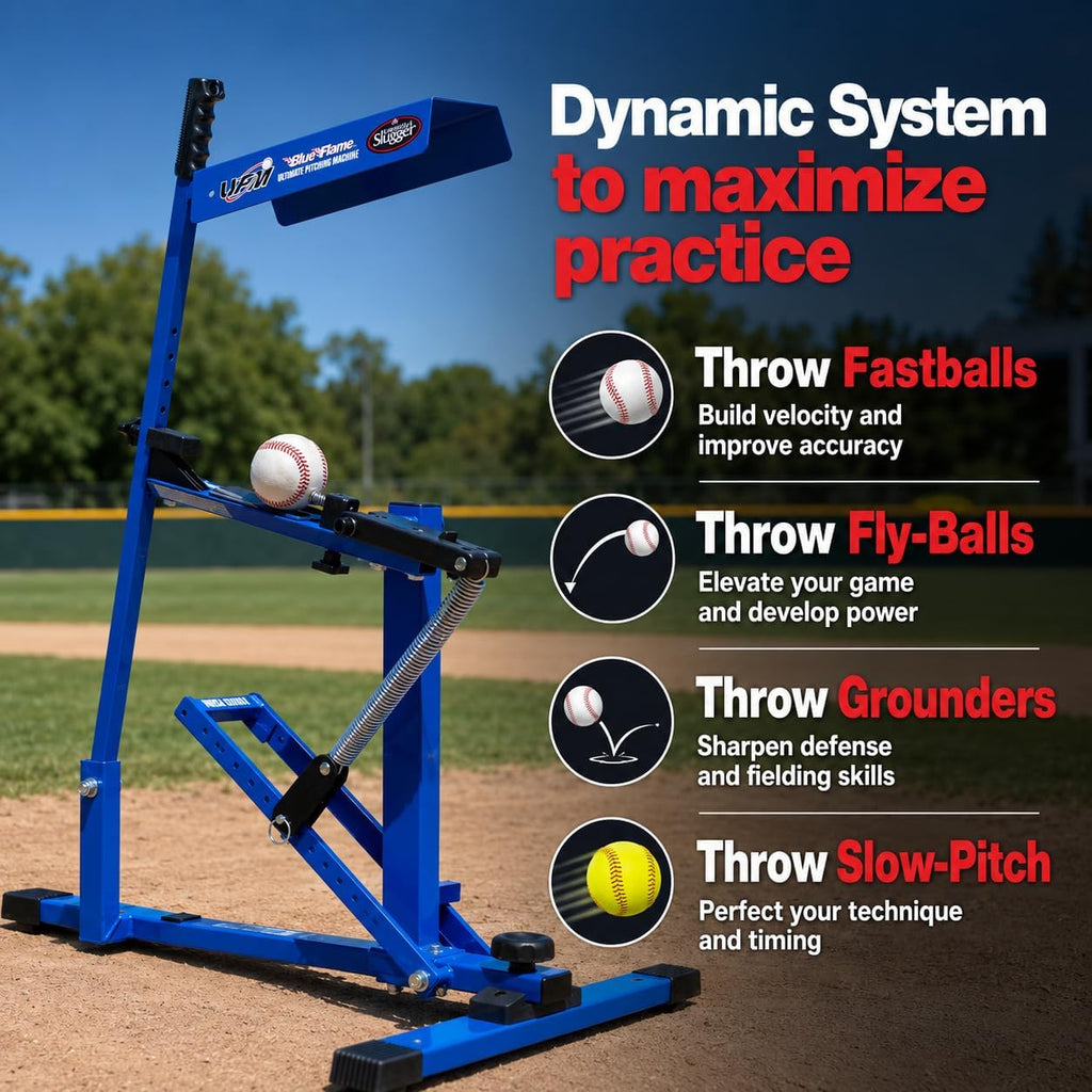 Louisville Slugger Blue Flame Pitching Machine