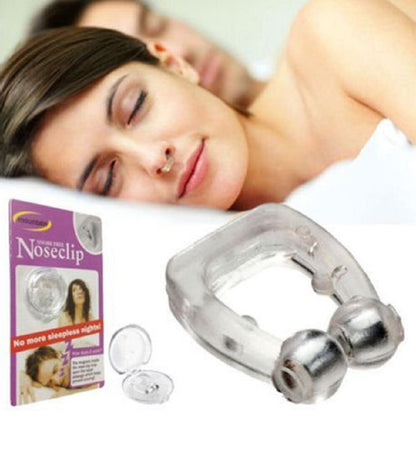 4 Pack Magnetic anti Snore Nose Clips Silicone Snoring Aid Nasal Breathing Sleep