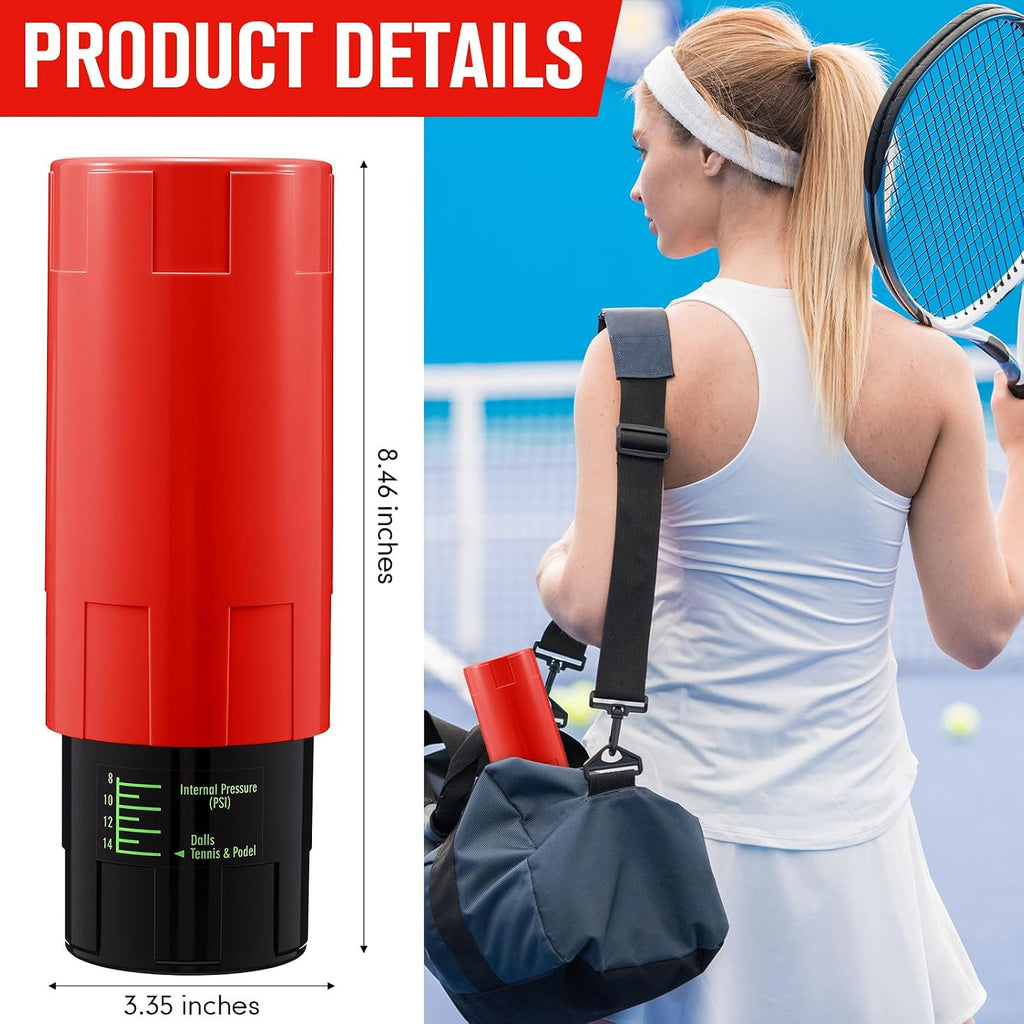 Tennis Ball Pressurizer for 3 Balls 14 Psi