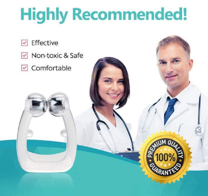 4 Pack Magnetic anti Snore Nose Clips Silicone Snoring Aid Nasal Breathing Sleep