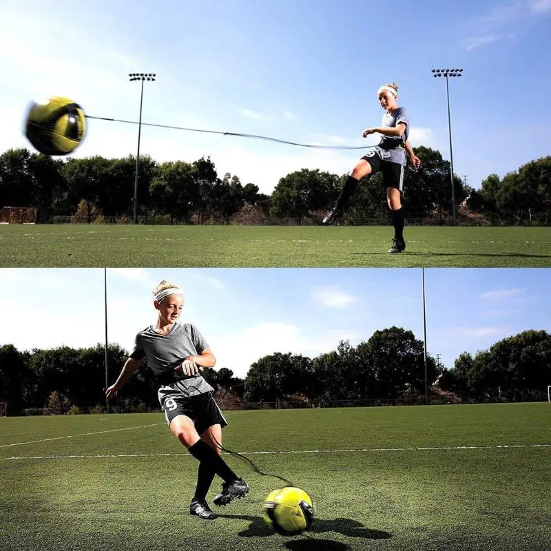 Football Training Belt Soccer Ball Kicking Belt for Adult Kids Football Trainer Mat Football Training Equipment