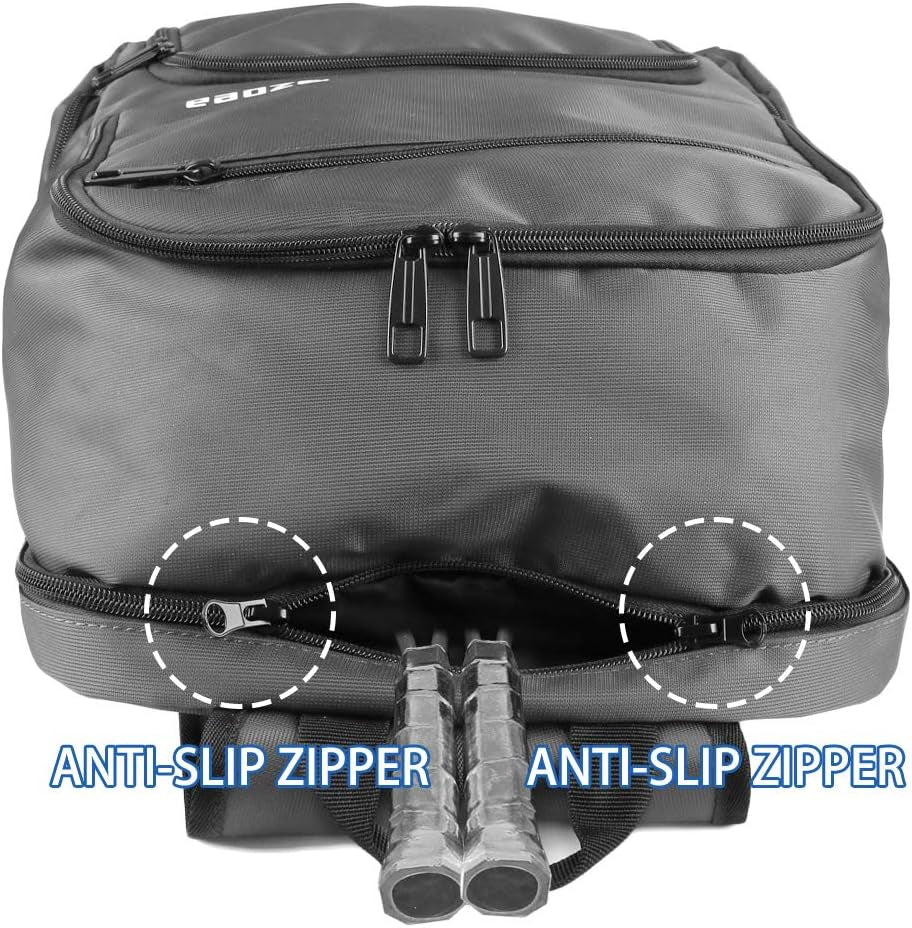 Tennis Bag Tennis Backpack Pickleball Bag Tennis Bags for Men Black with a Ventilated Shoes Compartment and 2 Extra Drawstring Bags (Grey)