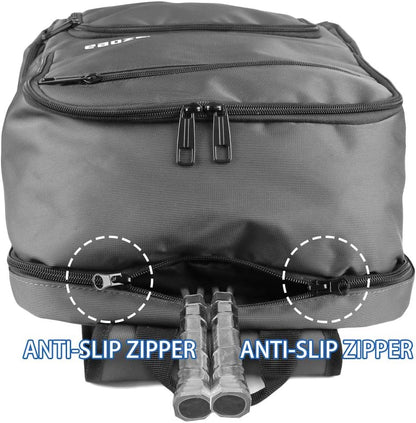Tennis Bag Tennis Backpack Pickleball Bag Tennis Bags for Men Black with a Ventilated Shoes Compartment and 2 Extra Drawstring Bags (Grey)