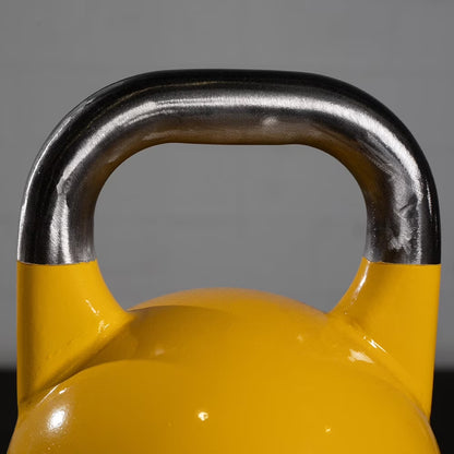 8 KG Competition Kettlebell, Color-Coded Yellow, 35Mm Handle