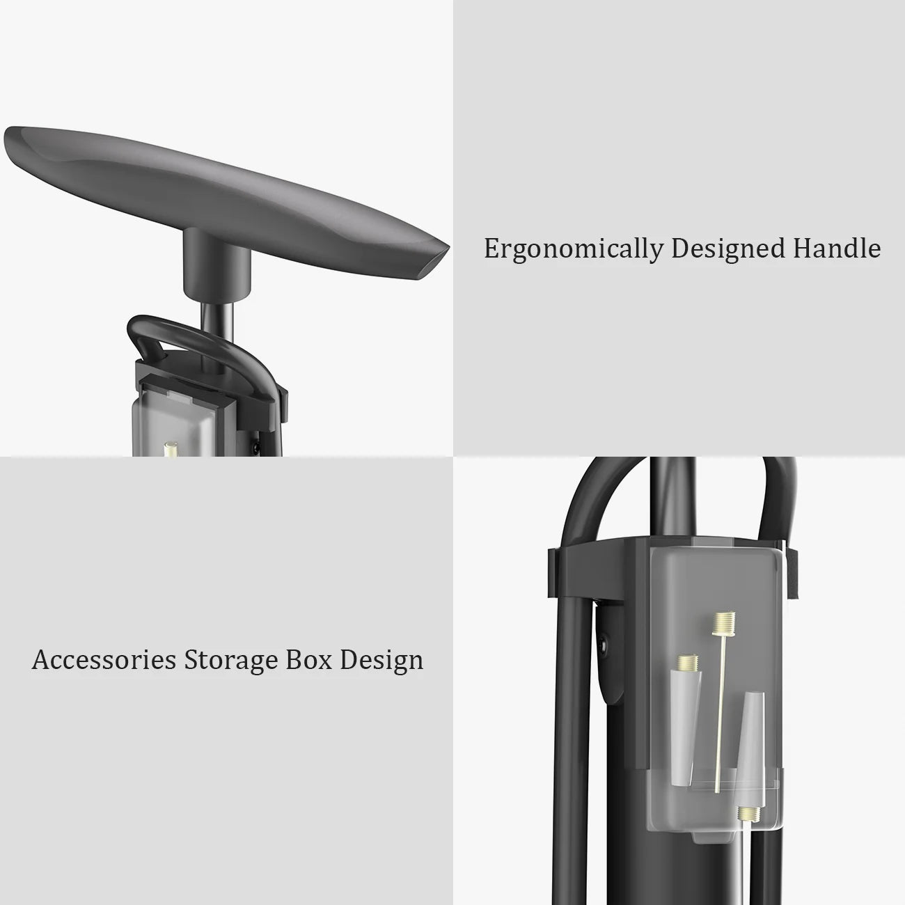 Bike Floor Pump with Gauge,Floor Bicycle Pump with Both Presta and Schrader Bicycle Pumps Valves High Pressure 160Psi Multi-Purpose Portable Air Pump for Road Bike MTB Sports Balls