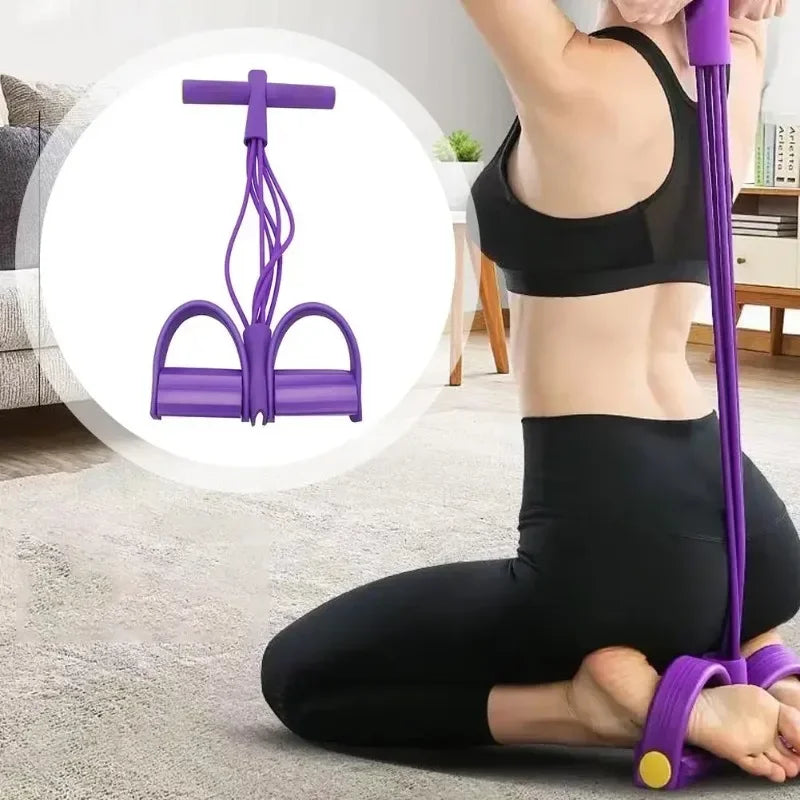 Pedal Puller Band Elastic Pull Rope Flexipull Weerstandstrainer Resistance Bands for Abdomen Waist Arm Fitness Resistance Bands