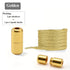 1 Pair of No-Tie Shoelaces with Colorful Buckles | Gold & Pearl Luster Elastic Fashionable Shoelaces, Easy Slip-On Design