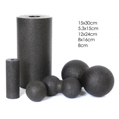 5Pcs Yoga Massage Foam Rollers Fascia Balls Yoga Column EPP High Density Fitness Roller &amp;Ball Leg Back Neck Massager Pain Relief