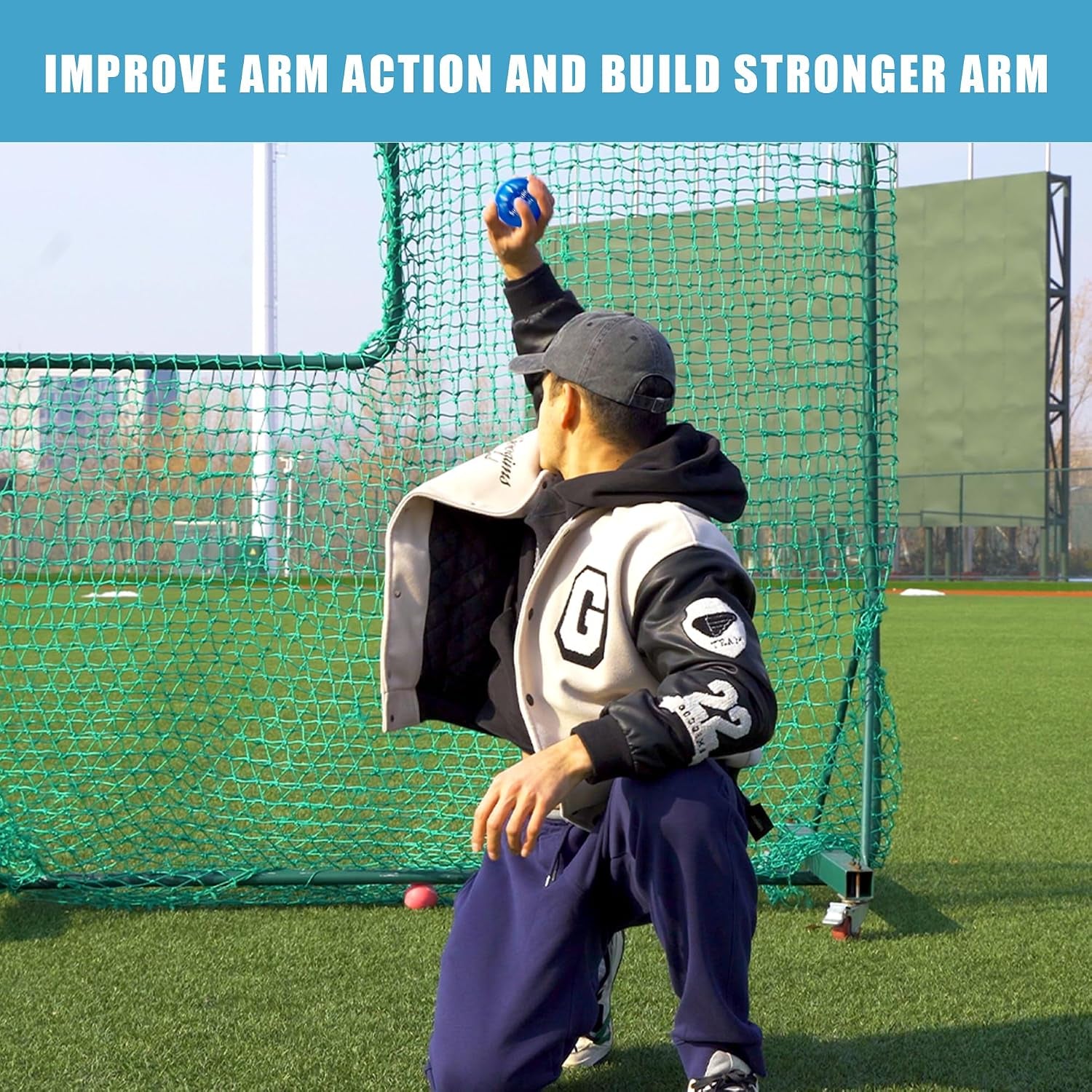 6 Pack Smooth Weighted Baseball Set with Resistance Band | 3.5-53Oz, Variable Weight Plyometric Baseballs with Pump & Carry Bag, Improved Power & Pitching Training, All Skill Levels