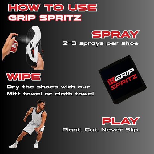 - Basketball Shoe Grip Spray - Improve Sole Traction & Court Grip - Rejuvenate & Elongate Sneaker Life - anti Slip Grip & Performance Enhancer - Basketball Accessory