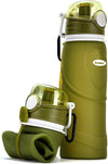 Collapsible Silicone Water Bottles-750Ml,Medical Grade,Bpa Free Travel Water Bottle Can Roll Up,26Oz,Leak Proof Foldable Sports & Outdoor Water Bottles