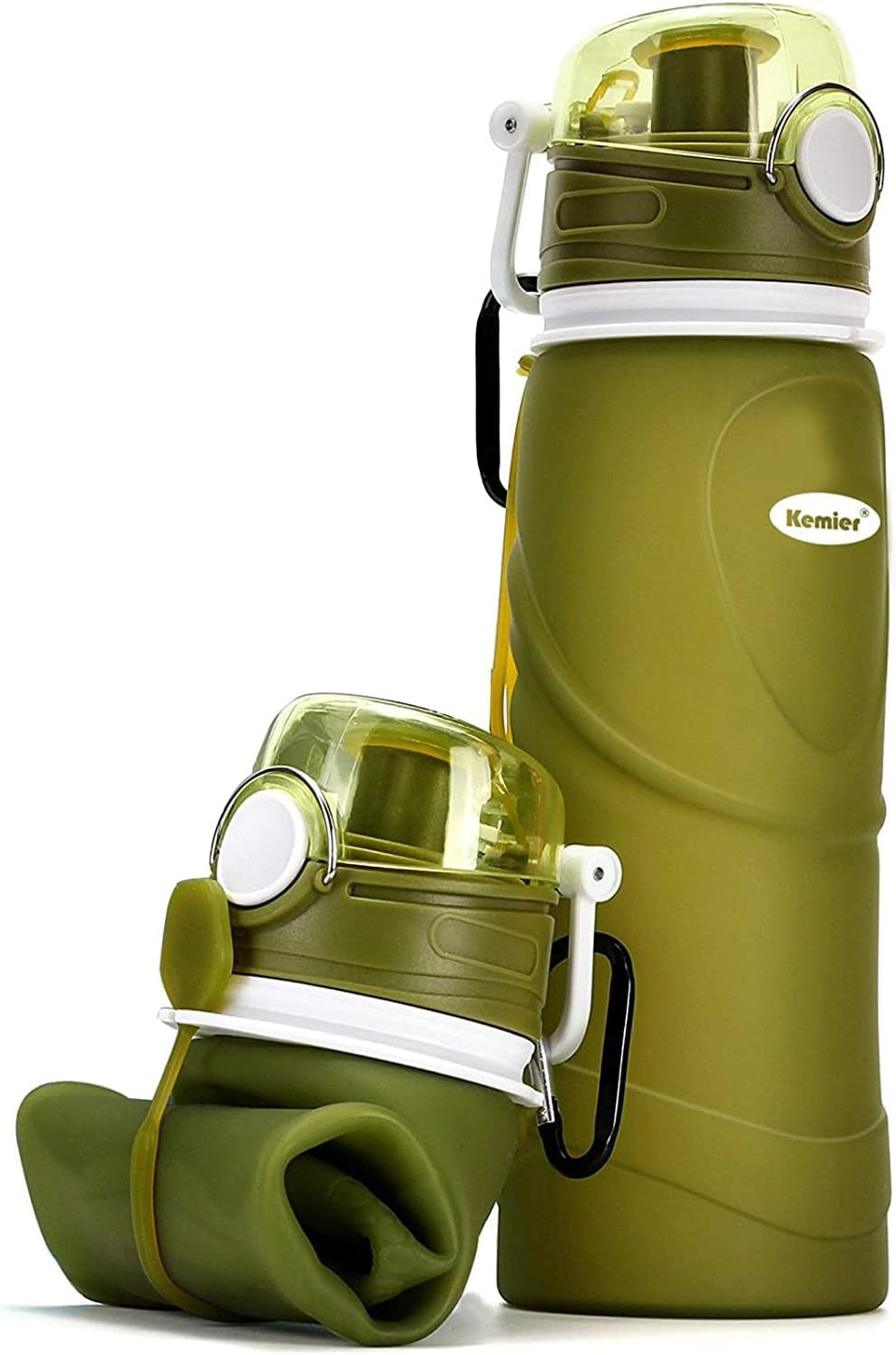 Collapsible Silicone Water Bottles-750Ml,Medical Grade,Bpa Free Travel Water Bottle Can Roll Up,26Oz,Leak Proof Foldable Sports &amp; Outdoor Water Bottles