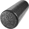 High Density Muscle Foam Rollers - Sports Massage Rollers for Stretching, Physical Therapy, Deep Tissue, Myofascial Release - Ideal for Exercise and Pain Relief - Solid Black, 12"