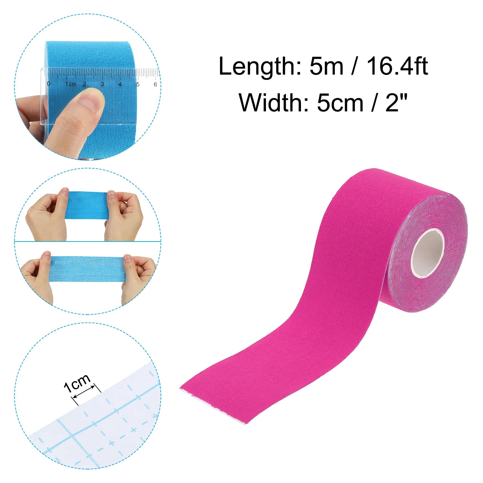 5Cm Aerial Hoop Tape Athletic Tape Adhesive Non-Slip Grip Tape Yoga Rig Sport Tape for Wrapping Exercises Gymnastics 16.4Ft