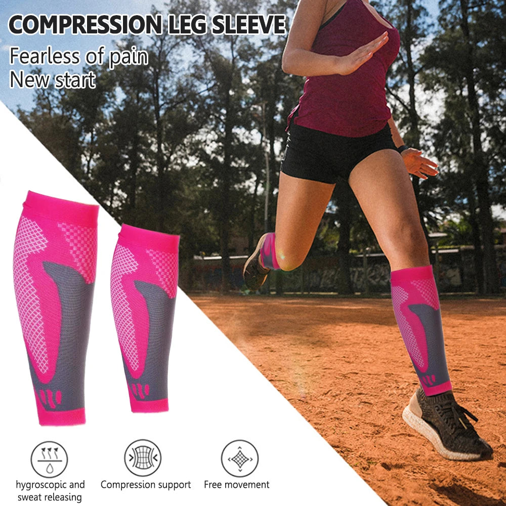 1 Pair Compression Calf Sleeves for Men &amp; Women - Compression Socks - for Running, Shin Splint, Medical, Travel, Nursing