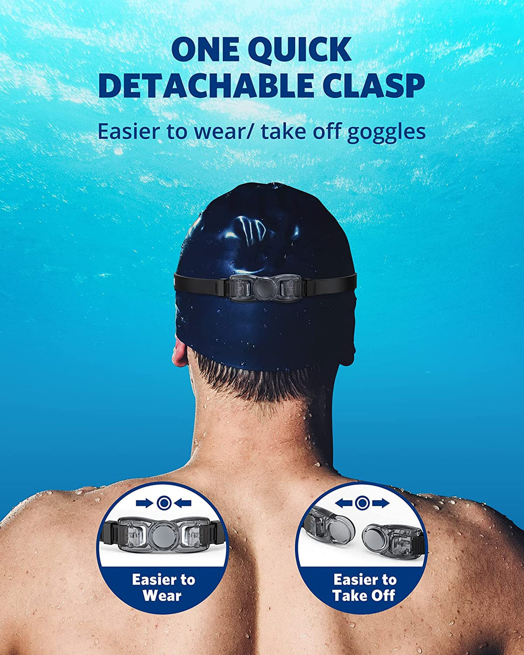 Swim Goggles, Swimming Goggles No Leaking Full Protect Adult Youth